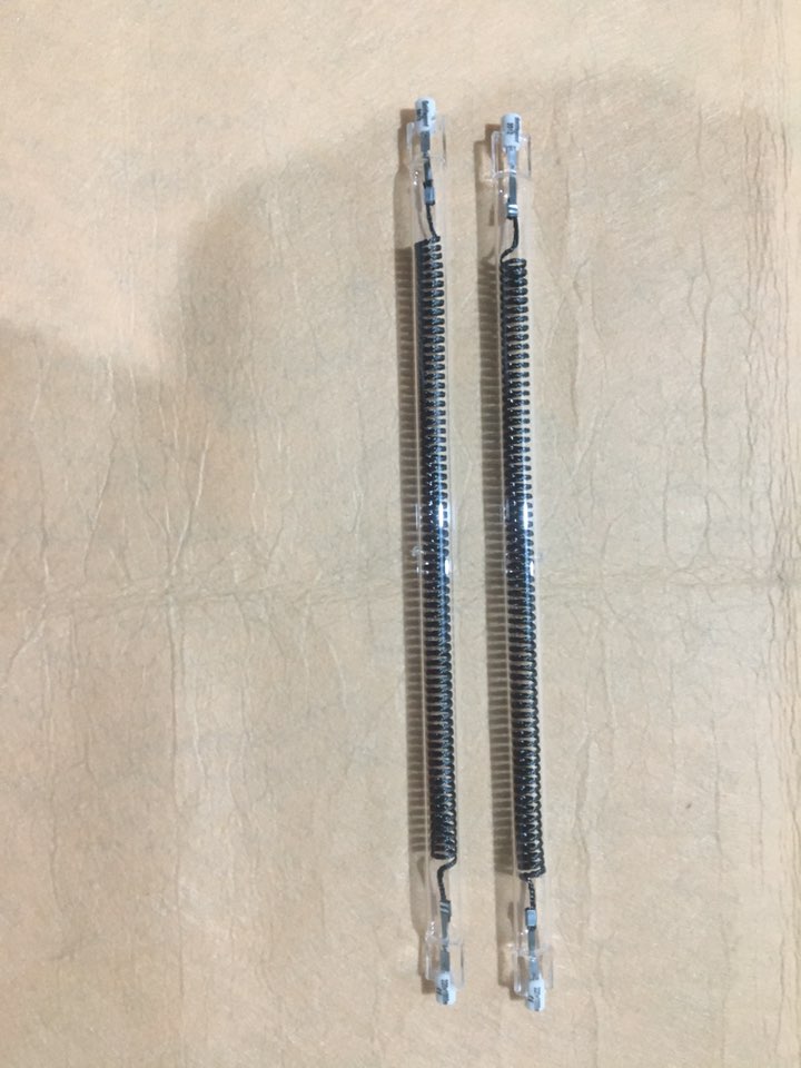 twin tube quartz carbon infrared heating lamp